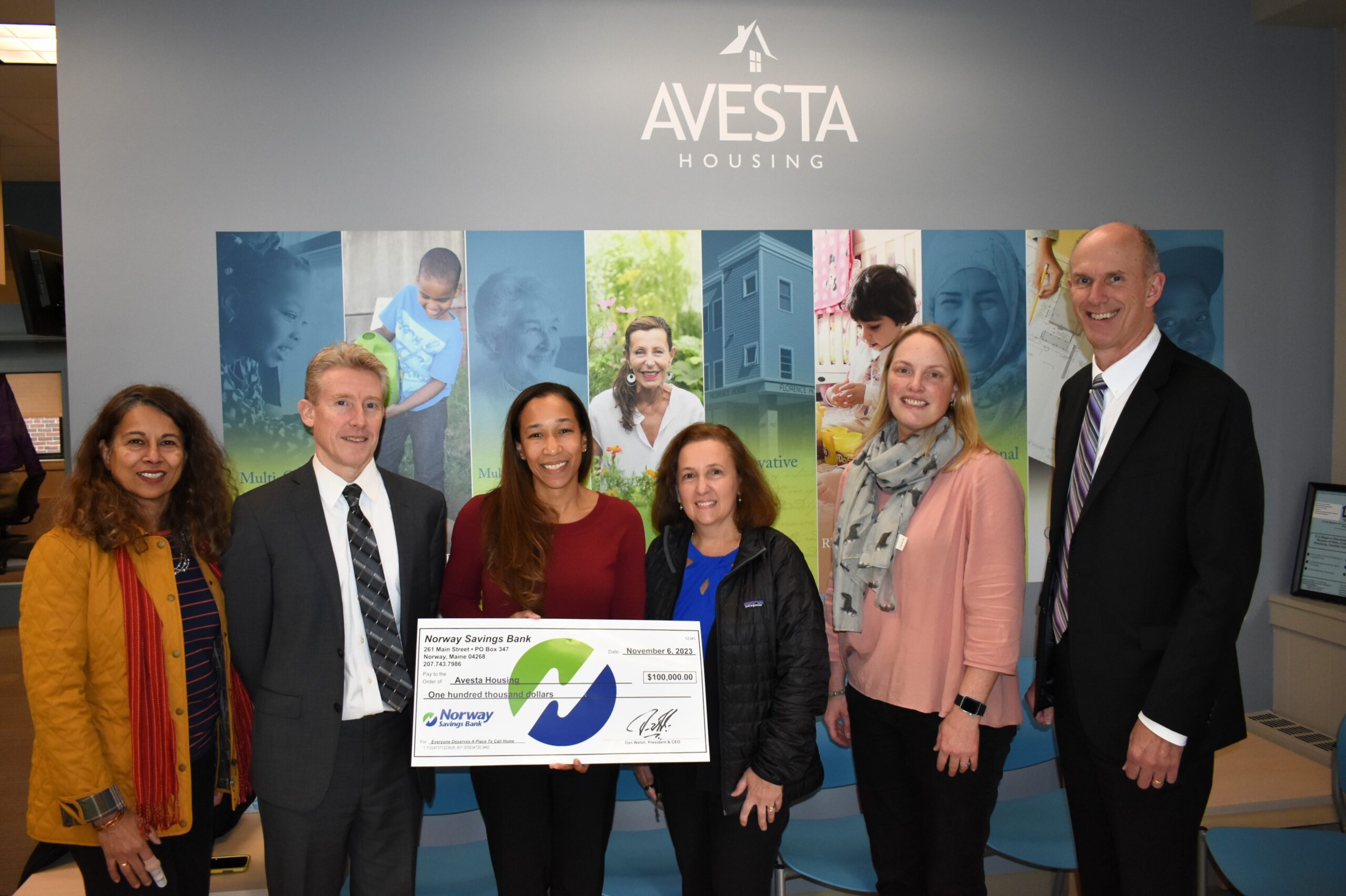 Norway Savings donates 100,000 to Portlandbased Avesta Housing
